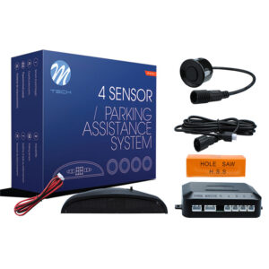 4-SENSOR PARKING ASSIST SYSTEM WITH DIGITAL DISPLAY AND CONNECTORS